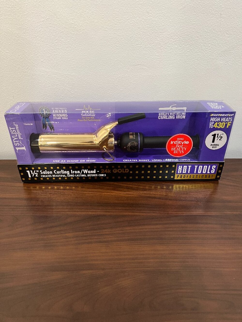 Hot Tools Pro Artist 24K Gold 1 1/2" Curling Iron/Wand